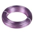 Floristik24 Fil aluminium violet Ø2mm fil bijoux lavande rond 500g 60m
