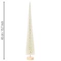 Sapin de Noël décoratif avec socle en bois pour décoration hivernale, 40 cm, 3 pièces | Floristik24.be