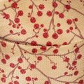 Branches décoratives en ruban avec baies rouges pailletées, 40 mm x 15 m | Floristik24.be