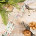 Ruban cadeau, motif automnal avec cynorrhodons et feuilles, 40 mm x 18 m | Floristik24.be