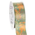 Floristik24 Ruban décoratif à motif de feuilles, décoration d'automne, 40 mm x 15 m