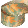 Ruban décoratif à motif de feuilles, décoration d'automne, 40 mm x 15 m | Floristik24.be