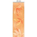 Ruban cadeau automne à motifs de feuilles pour emballages créatifs, 25 mm x 18 m | Floristik24.be