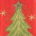 Ruban cadeau sapin de Noël avec étoiles 40 mm 15 m | Floristik24.be
