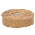 Ruban décoratif en coton, style rustique, à franges, 40 mm, 30 m | Floristik24.be