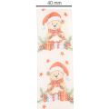 Ours en ruban cadeau avec bonnet de Père Noël et cadeaux 40 mm 15 m | Floristik24.be