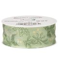 Ruban cadeau houx et gui 40 mm