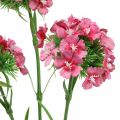 Floristik24 Artificielle Sweet William Pink fleurs artificielles oeillets 55cm lot de 3pcs