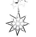 Floristik24 Arbre décoration étoile 20cm argent 1p