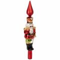 Floristik24 Figurine casse-noisette rouge pour sapin de Noël, 28 cm, en verre véritable