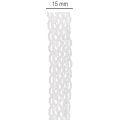 Ruban de dentelle en coton, ruban décoratif fin pour les loisirs créatifs, 15 mm de large, 10 m de long | Floristik24.be