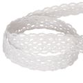 Ruban de dentelle en coton, ruban décoratif fin pour les loisirs créatifs, 15 mm de large, 10 m de long | Floristik24.be