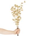 Branche de baies artificielles décorative, dorée, 70 cm, lot de 3 | Floristik24.be