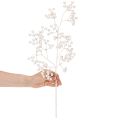 Branche de baies blanches artificielles, fournitures de décoration/loisirs créatifs, 52 cm | Floristik24.be