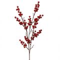 Floristik24 Branche de baies artificielles rouge, branche décorative 68cm