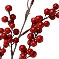 Floristik24 Branche de baies artificielles rouge, branche décorative 68cm