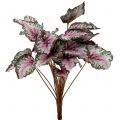 Floristik24 Bouquet de bégonia artificiel vert, violet 34 cm