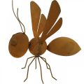 Floristik24 Figurine décorative abeille, insecte en métal, décoration de jardin patinée L20cm H19cm