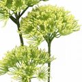 Floristik24 Branche de fleurs artificielles Branche artificielle de fenouil jaune avec 3 fleurs 85cm