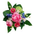 Floristik24 Bouquet de fleurs avec pâquerettes rose 23 cm