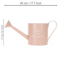 Pot de fleurs/arrosoir décoratif vintage, zinc rose antique, Ø 16,5 cm H 17 cm | Floristik24.be