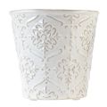 Floristik24 Pot de fleurs jardinière en céramique blanc crème beige Ø13,5cm 2pcs