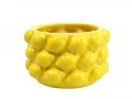 Floristik24 Pot de fleur jardinière citron céramique jaune Ø18,5cm H12cm