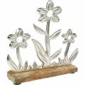 Floristik24 Décoration de printemps fleur pré base manguier support de table en bois décoration