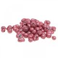 Floristik24 Perles déco brillantes granules de perles rouges 4-8mm 330ml