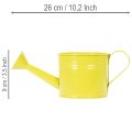 Arrosoir décoratif coloré, Ø 11 cm, H 9,5 cm, pour le jardinage, décoration de table printanière, en métal, lot de 8 | Floristik24.be