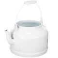 Floristik24 Charmante théière décorative blanche, pot de fleurs en métal de style champêtre, pot de fleurs vintage 27 x 20,5 cm