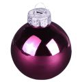 Boules de sapin de Noël boules de sapin en verre Berry Mix Ø5cm 24 pcs Berry rose beige crème brillant | Floristik24.be