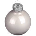 Boules de sapin de Noël en verre vert nacre gris Ø5cm 24 pcs | Floristik24.be