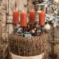 Floristik24 Boules de Noël, mélange de décoration de sapin, mini boules de sapin de Noël marron H4,5cm Ø4cm verre véritable 24pcs