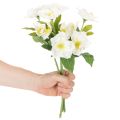 Bouquet de roses artificielles blanches, décoration de Noël artificielle | Floristik24.be