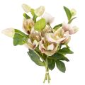 Floristik24 Décoration de Noël : roses artificielles, bouquet de 4 roses de 30 cm.