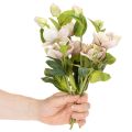 Décoration de Noël : roses artificielles, bouquet de 4 roses de 30 cm. | Floristik24.be