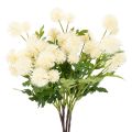 Floristik24 Chrysanthèmes artificiels, bouquet blanc crème, branche décorative, grande taille 56 cm, lot de 4