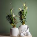 Floristik24 Vase en céramique, vases décoratifs blanc Ø15cm H14,5cm lot de 2