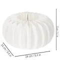 Anneaux en papier alvéolé en forme de citrouille, ronds, de grande taille (24 cm), pour fleurs séchées et décorations d'automne (lot de 4). | Floristik24.be