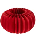 Floristik24 Décoration de table moderne ronde en papier alvéolé, citrouille, 24 cm, lot de 4