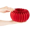 Décoration de table moderne ronde en papier alvéolé, citrouille, 24 cm, lot de 4 | Floristik24.be