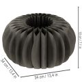 Décoration de table en papier alvéolé en forme de citrouille, pliable, ronde, 34 cm, 2 pièces | Floristik24.be