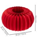 Papier décoratif citrouille en papier alvéolé 34 cm, lot de 2 | Floristik24.be
