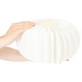 Boule décorative en papier, motif citrouille moderne, papier alvéolé, 34 cm, lot de 2 | Floristik24.be