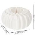 Boule décorative en papier, motif citrouille moderne, papier alvéolé, 34 cm, lot de 2 | Floristik24.be