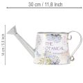 Arrosoir décoratif en métal, motif hortensia vintage, 30 x 11 x 14,5 cm | Floristik24.be