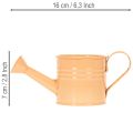 Ensemble de 8 pots de fleurs décoratifs en métal multicolores, 16,5 x 7 cm - Idéaux pour balcon et cuisine | Floristik24.be