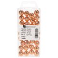 Perles décoratives cuivre métallisé 14mm 35 pcs | Floristik24.be