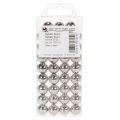 Perles décoratives argent métallisé 14mm 35 pcs | Floristik24.be